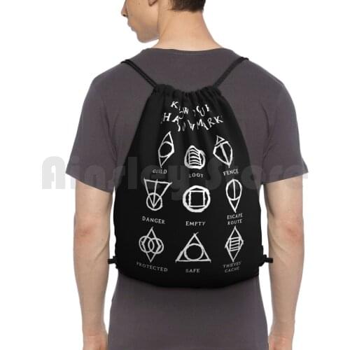 Know Your Shadowmarks ( Light ) Backpack Drawstring Bags Gym Bag Waterproof Skyrim Elder Scrolls Elder Scrolls V Oblivion