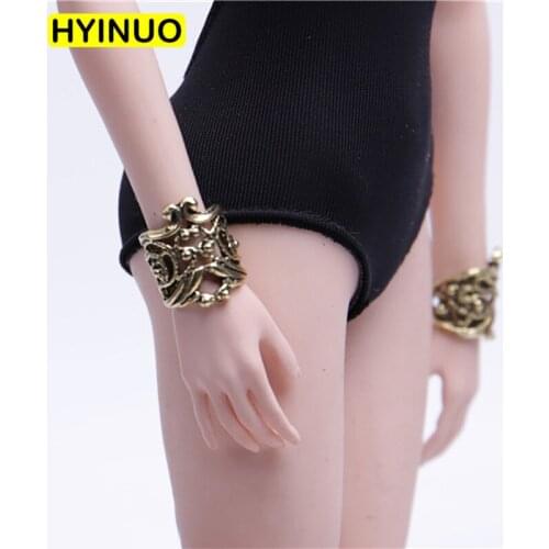 1/6 Scale Women Metal Bracelet Female Wristband Jewelry Bracers Playing Toy for 12" Action Figure Body Accessory