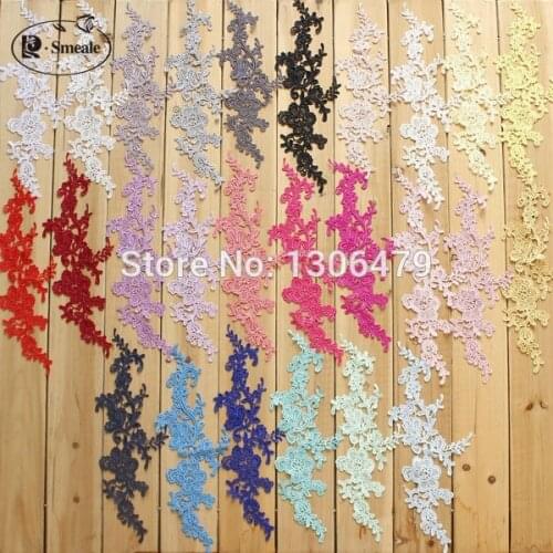 10 Pcs/ Lot Water Soluble Lace Fabric Decoration Diy Patch Applique Bride Hair Accessory Veil Wedding Shoes Lace Trim RS171