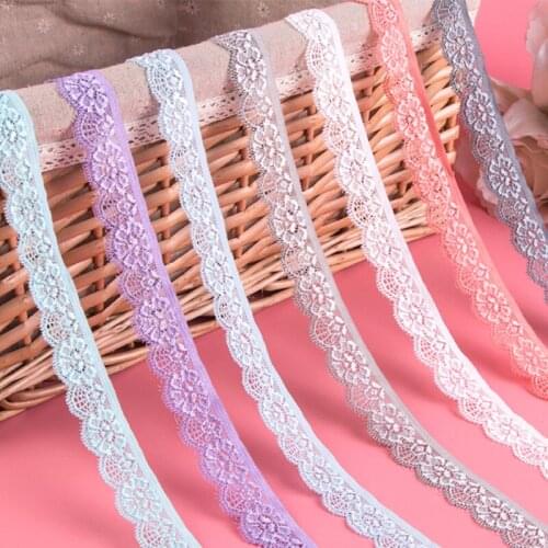 2.5cm*10Yard Elastic Lace Small Lace for Underwear Summer Lace Skirt Wedding Decoration DIY Handmade