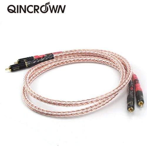 HI-End Audio Cable Male to Male HIFI 7N OCC Pure Copper RCA Cable CD Amplifier Interconnect Speaker Wire Cable