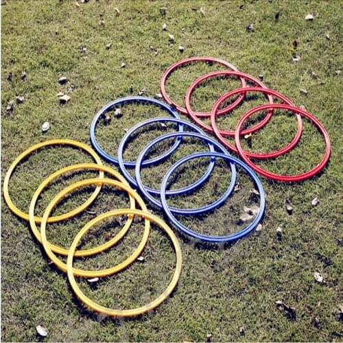 Football training rings physical speed ring training agility rings 12 PCs/set(include 4pcs red,4pcs blue,4pcs yellow