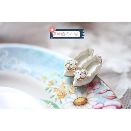 Blythe doll shoes ● Cinderella tears ● Lace high heels Mmk Lijia OB24 doll accessories