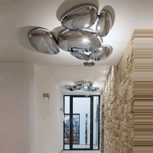 LED Postmodern Nodic ABS Chrome Water Drop Chandelier Lighting LED Lamp LED Light For Foyer Bedroom Dinning Room