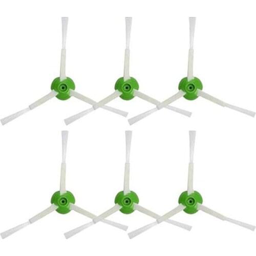 6PCS Washable Side Brush Accessroies for iRobot Roomba i7 i7+ E5 E6 Series i 7+ E 5 E 6 Robot Vacuum Cleaner Kits Sweeper Parts