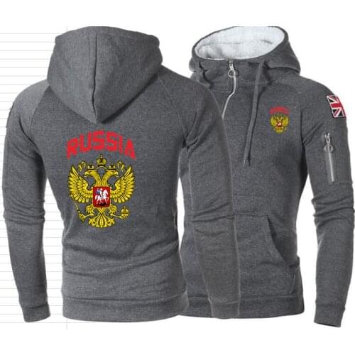 2021 Russia Eagle Flag Half Zipper Hoodies Men Sweatshirt Best Deal UK Flag Mens Hooded Family Camisetas Women Jacket M-XXXL