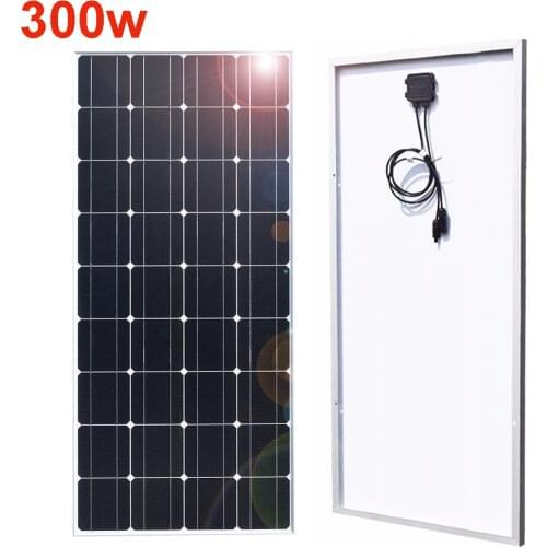 Glass solar panel kit 12V 300w 150w Monocrystalline Solar cell battery charger for car boat RV caravan camper home system 1000w