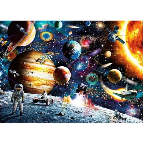 Puzzle DIY Paper Jigsaw Early Learning Pieces Space Education Children Toys for Children Adults 70x50cm Accessories