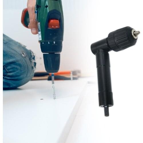 90 Degree Right Angle Bit Drill Adapter Electric Drill Angle 8Mm Hexagonal Shank Elbow Extension Threejaw Chuck Corner Drill Bit