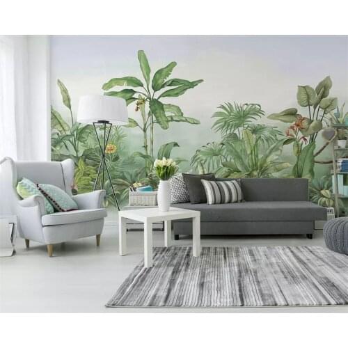 Beibehang Custom Photo Wallpaper 3D Large Wall Painting Wall Stick 3d Hand Painted plant banana tree Modern TV Wall 3d wallpaper