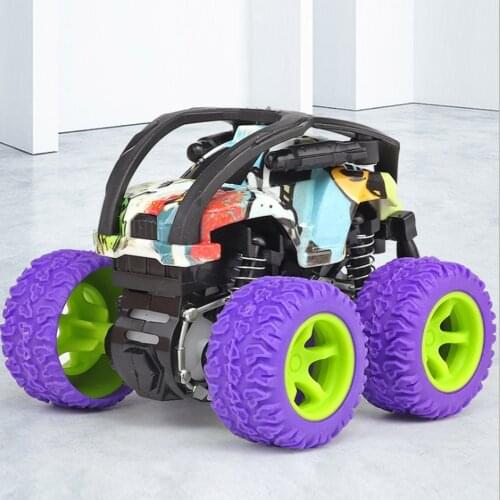 Monster Truck Colorful Pull Back Cars Toy Rubber Tires Kids Toys For Boys Friction Girls Mini Plastic Inertial Off-Road Vehicle