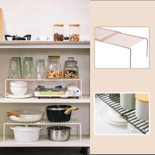 Adjustable Storage Holders Metal Storage Racks Household Multifunction Cabinet Organiser Kitchen Bathroom Organizer Cuisine