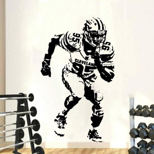 Modern Rugby Football NO.95 Wall Sticker Living Room Bedroom Football League Super Soccer Sport Player Wall Decal Vinyl Decor
