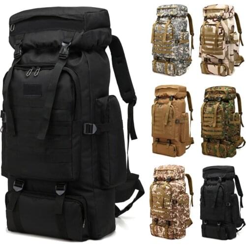 80L Extra Large Waterproof Outdoor Sport Hiking Camping Luggage Travel Backpack