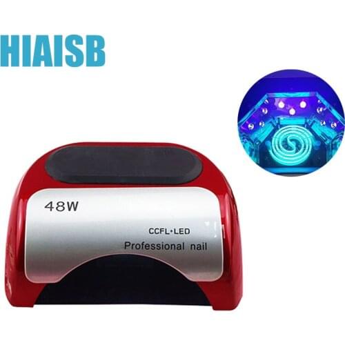 48W UV Gel Nail Lamp Slide Cover Design Infrared Automatic Switch Induction Comfort Cure LED High Performance Gel Curing Light
