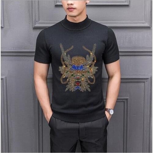 Sweater Men Clothing 2021 Autumn Winter Pull Homme Cashemre Pullover Sweaters Men Casual O-Neck Diamond stone