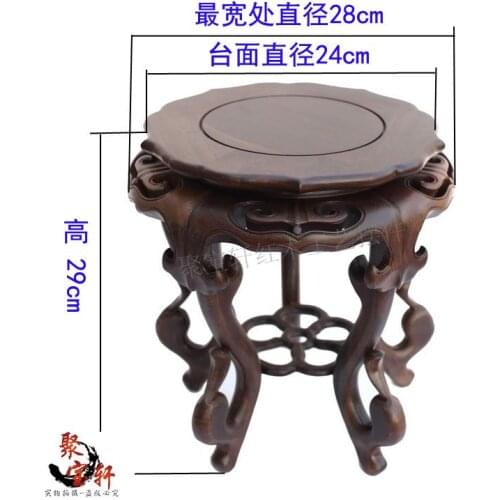 Black catalpa wood vases, flower miniascape of base of Buddha base Special offer solid wood carving household act the role ofing