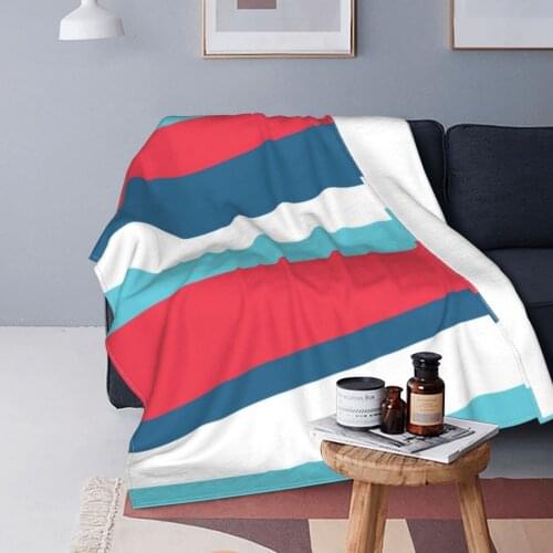 Colorful Stripes Vintage Ethnic Seamless Super Soft Fleece Throw Blanket For Couch Bed Dropship Decorative Home Beach Throw