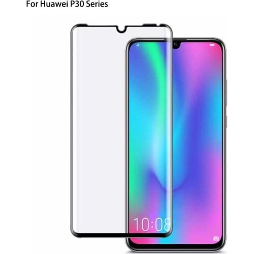 Full cover glass flim for huawei p30 hd tempered glass for huawei p30 pro full curved screen protector film for huawei p30 lite