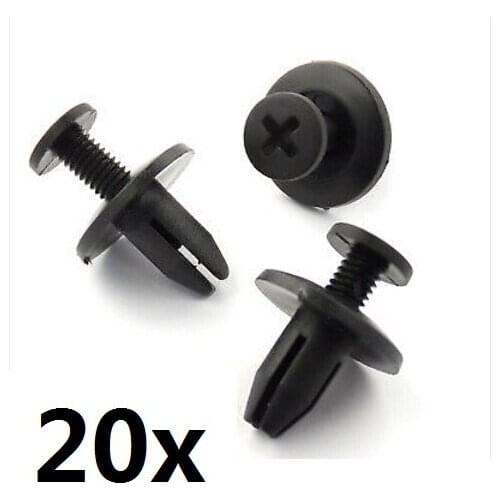 20x For Honda 6mm Adjustment Screws Rivet- Trim Cockpit Clips for Caps