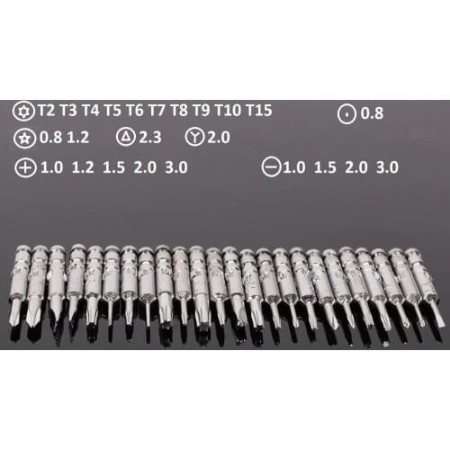25 in 1 Portable Driver Bits Screwdriver Set Mini Precision Screwdriver Tool set bag PC, Glasses, Mobile Phone, Laptop, Watch