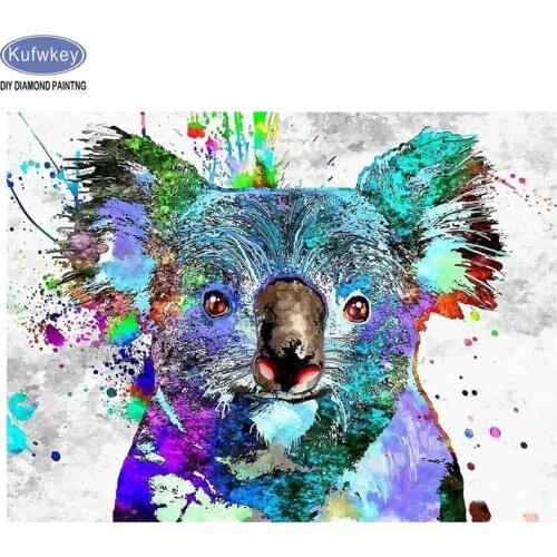 5d Diy Diamond Painting Watercolor animal koala Handmade Gift Diamond Embroidery Full Square Cross Stitch kids New year gift