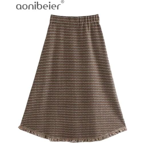 Женские трикотажные юбки Aonibeier China At AliExpress