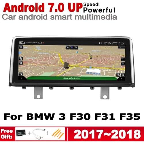Android 7.0 up Car radio GPS multimedia player For BMW 3 F30 F31 F35 2017~2018 EVO Navigation WiFi BT HD Screen Stereo Bluetooth