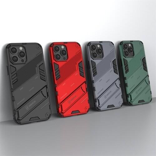 Holder Case For iPhone 13 Pro Max Cover For iPhone 13 Pro Max Capas Kickstand Shockproof Back Cover For iPhone 13 Pro Max Fundas