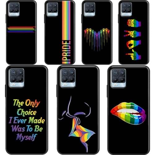 Gay Lesbian LGBT Rainbow Pride ART Case For OnePlus 9R 8T Nord 7 8 9 Pro Cover For Realme 8 Pro 7i GT Neo C3 C21 6 7 Q3 Pro