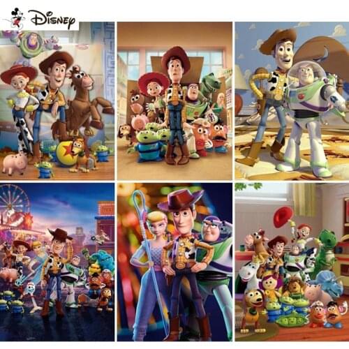 Disney Square Round Drill 5D Diamond Painting Environmental Crafts Full Diamond Embroidery "Cartoon Toy Story" Home decor