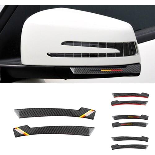 For Mercedes Benz A B C E GLA GLE GLK CLS GLS W204 W212 Car Rearview Mirror Anti-rub Strip Anti-collision Cover Sticker Trim