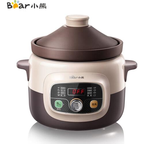 Home 4L electric stew pot intelligent appointment electric cooker Stew pot Purple Clay slow cooker Automatic sous vide cooker