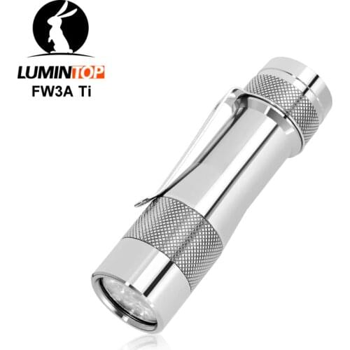 Lumintop FW3T(FW3A TI) 18650 flashlight triple LED Anduril firmware 2800 Lumens Titanium EDC flashlight