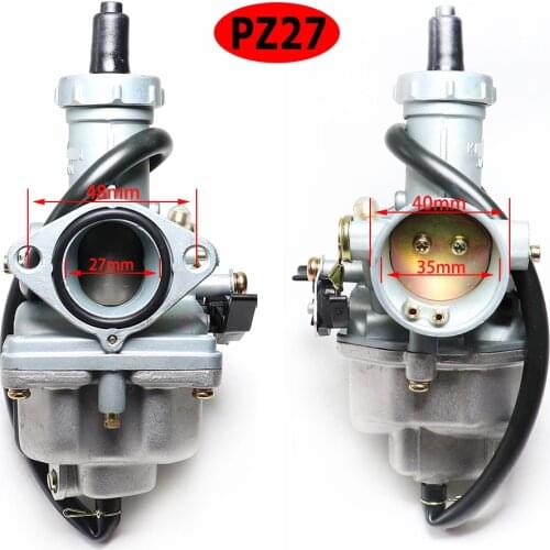 Hand Choke PZ27 27mm Carburetor Carb motorcycle Carburettor For CG XL 125 150 175