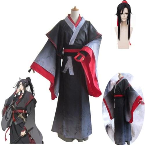 Anime the Yiling Patriarch Wei Wuxian Mo Xuanyu Cosplay Grandmaster of Demonic Cultivation Costume Mo Dao Zu Shi Unisex Costume