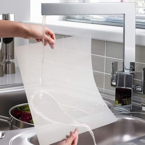 Dinner Table Placemat 45cm x 30cm Polyester Placemat Dining Table Place Pad Mats Transparent Place Mats Plate Mat for Kitchen