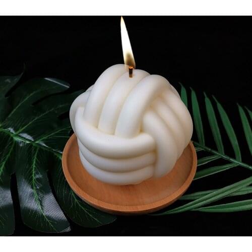 Creative 3D Wool Ball Candle Silicone Mold Spherical DIY Gypsum Candles Soap Mold Handmade Wax Resin Mould Soap Candle Crafts