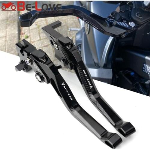 2020 With Logo Adustable Brake Clutch Levers For YAMAHA MT09 MT-09 MT 09 FZ09 Tracer XSR900 2014-2019 Motorcycle Accessories