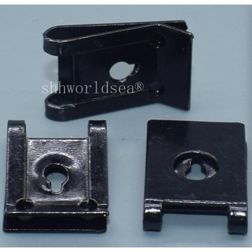 Shhworldsea Free Shipping 100PCS black zinc plated iron clamp Car Metal Clip Auto Metal Fastener Automotive Clip And Fastner