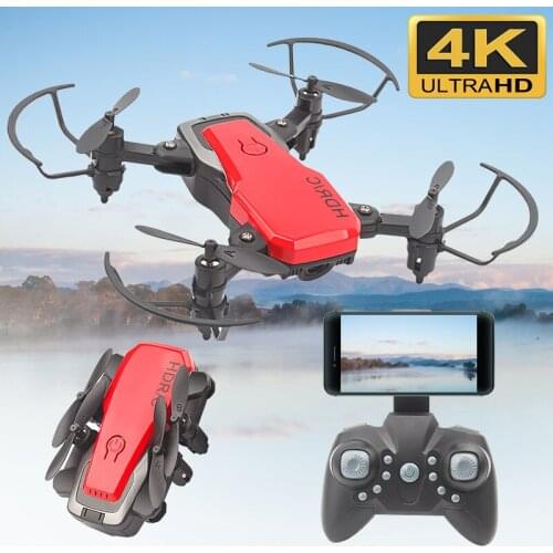 Folding Aircraft With White Red Black Three-color Optional Four-axis RC Helicopter HD 4K Aerial Photography Quadcopter Mini Dron