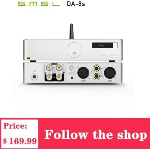 SMSL DA-8s Full Balanced Bluetooth Digital Amplifier NJW1194 80W DA8S Power Amplifier