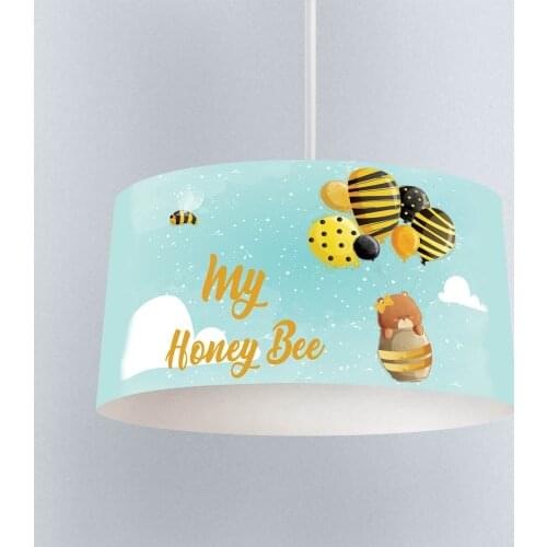 Lamp For Kids Bedrooms Light Chandelier for Living Room Childrens Room Green Honey Bee Bear Model 219