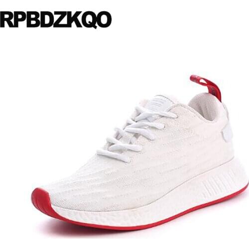 Leisure Women Round Toe Designer Shoes China Lace Up Chinese Breathable Flats Large Size 11 Walking Sneakers Trainers 10 White