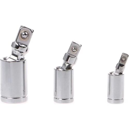 1/4" 3/8" 1/2" Universal Joint Set Ratchet Angle Extension Bar Socket Adapter Manual and Pneumatic 360 Rotary Adapter