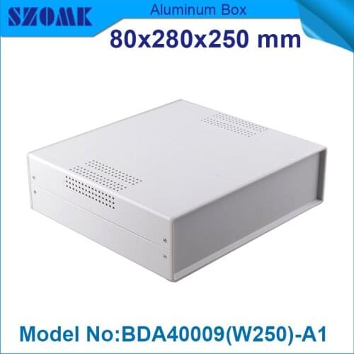 1 piece computer case custom box black china electronics cast iron box 79x279x250 mm