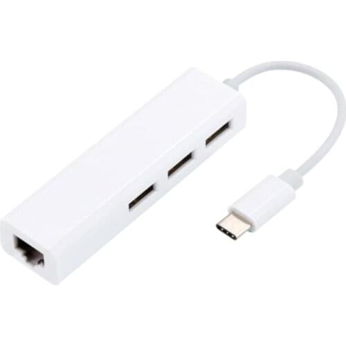 28EA USB 2.0 Hub USB Splitter Network Card, No Driver Required Plug and Play
