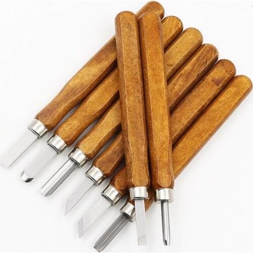 5/12pcs Carving Engraving Chisel Hand Tool Cutter Set kit For Wood Rubber Eraser Clay pumpkin linoleum blocks carving knife