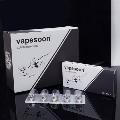 5PCS Original VapeSoon universal Q2 Replacement Coil Atomizer 0.4ohm Core Fit For TV8 Baby & Brit Beast& Big Baby Tank