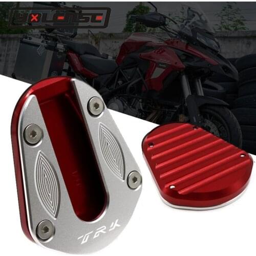 For Benelli TRK502 TRK502X TRK 502 502X Motorcycle Accessories CNC Kickstand Foot Side Stand Extension Pad Support Plate